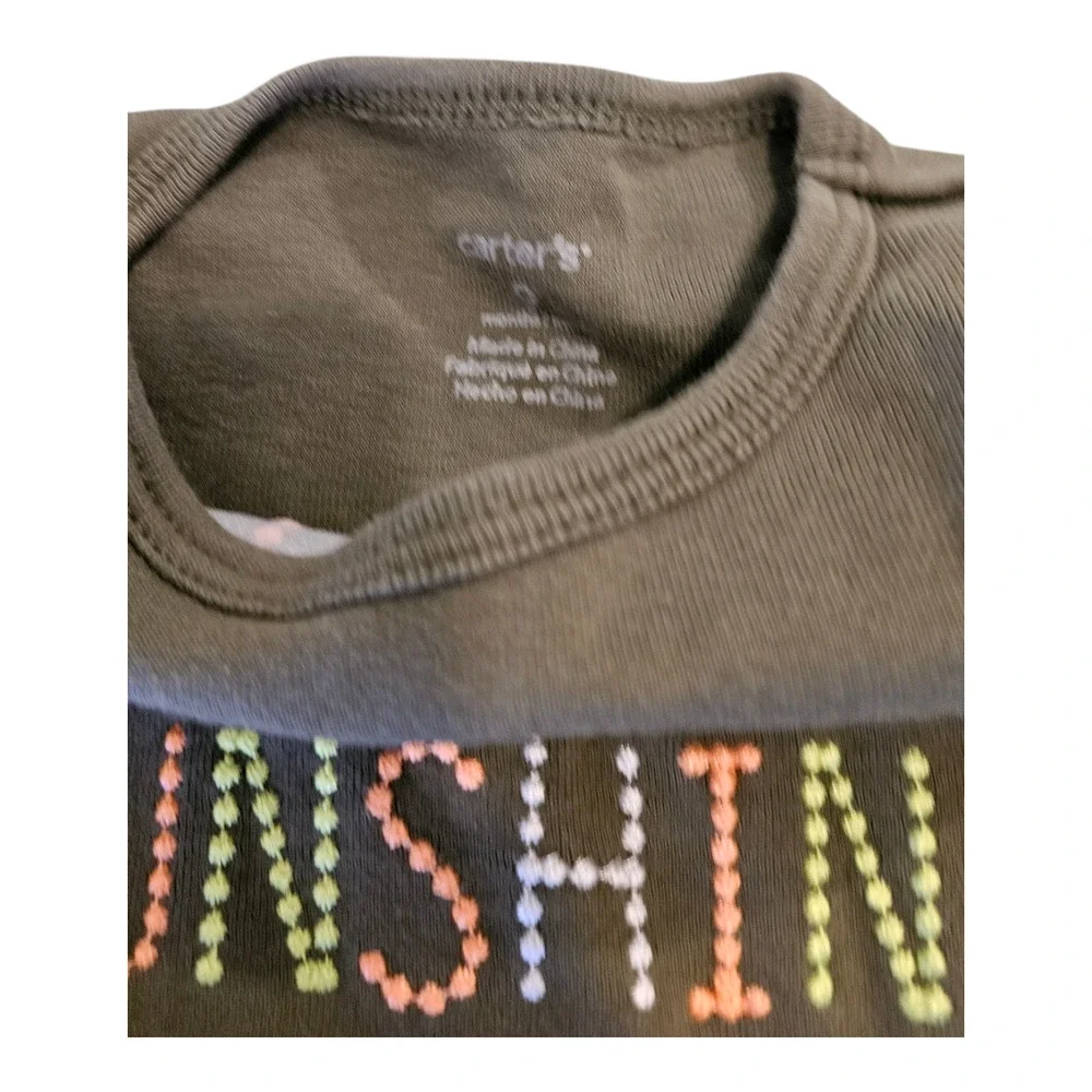 Carter's Kids Size 9M Green Short Sleeve Pullover T-Shirt